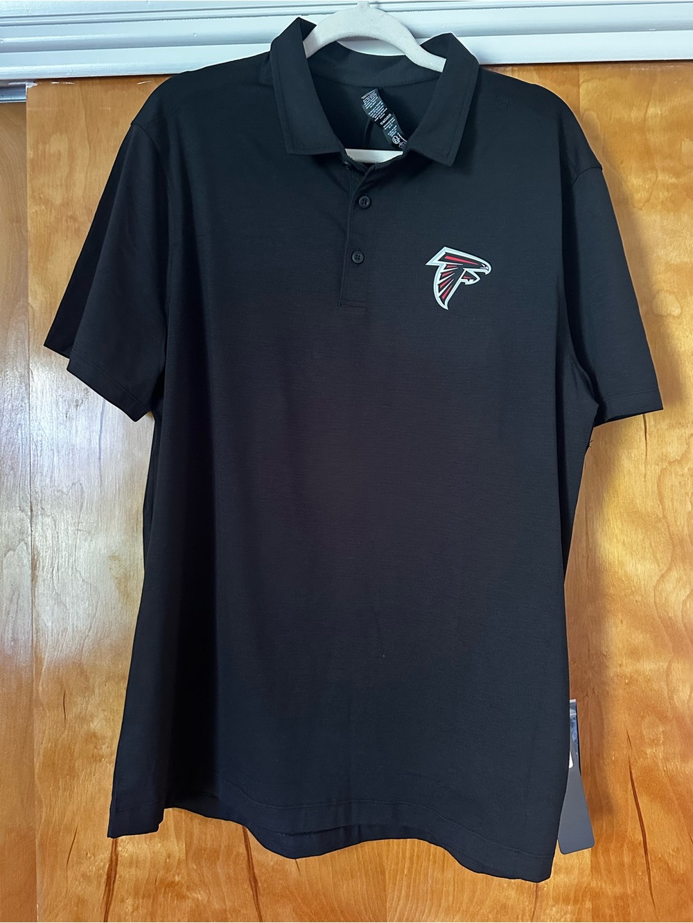 lululemon athletica Black Polo with Falcons Logo